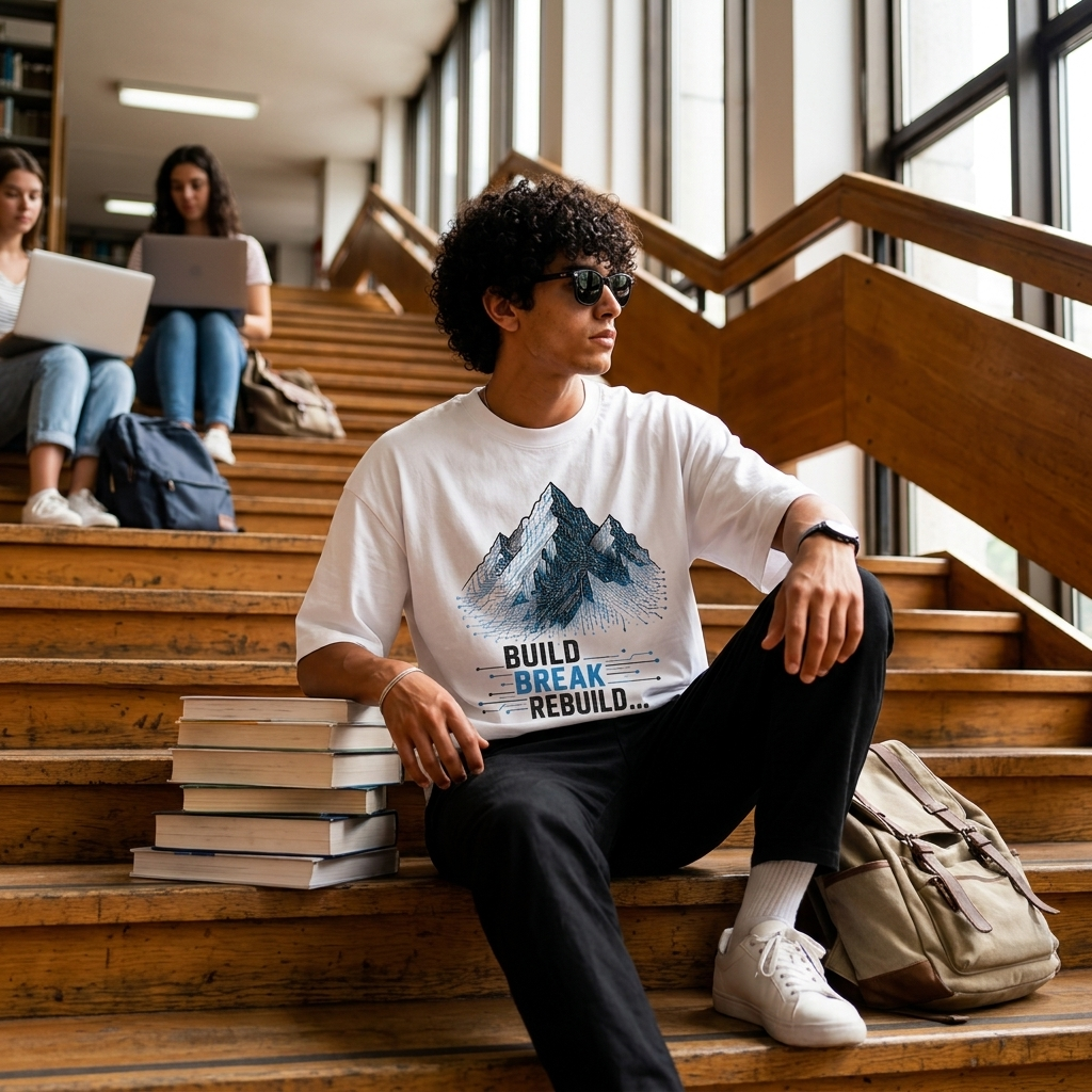 Build. Break. Rebuild. | Premium Oversized Cotton T-Shirt