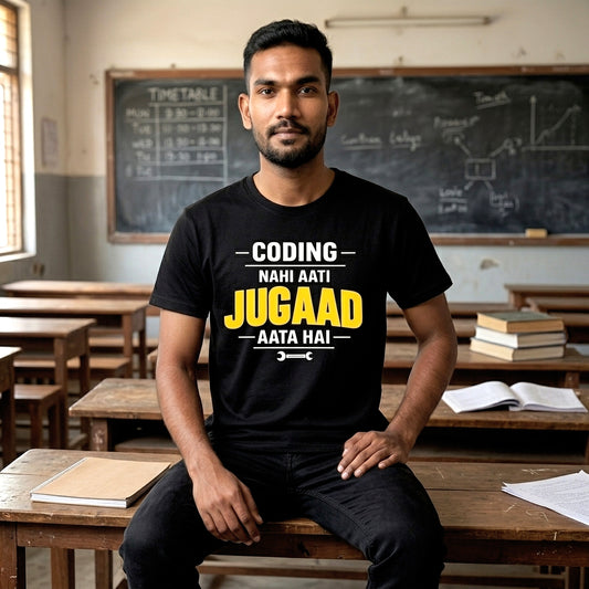 Jugaad Mode On β Backbencher T-Shirt