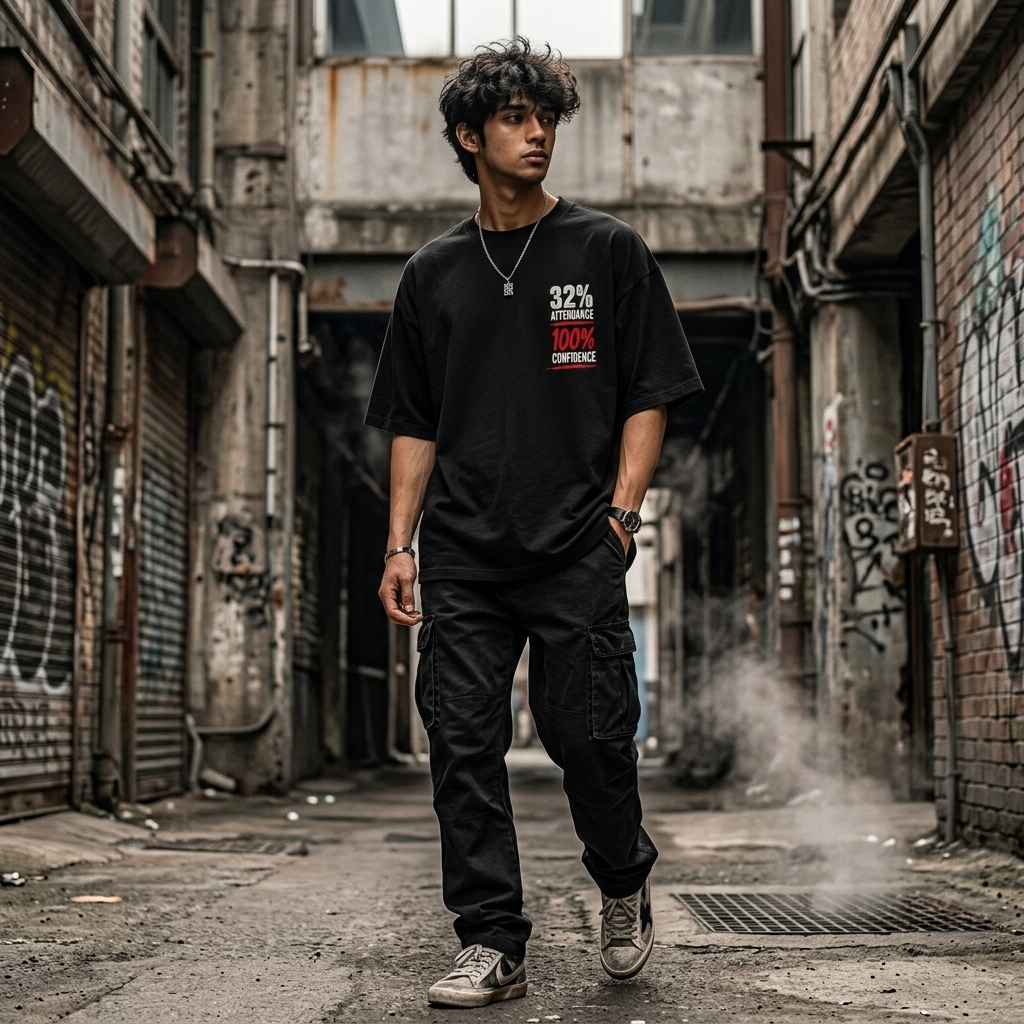 32% Attendance 100% Confidence Oversized T-Shirt