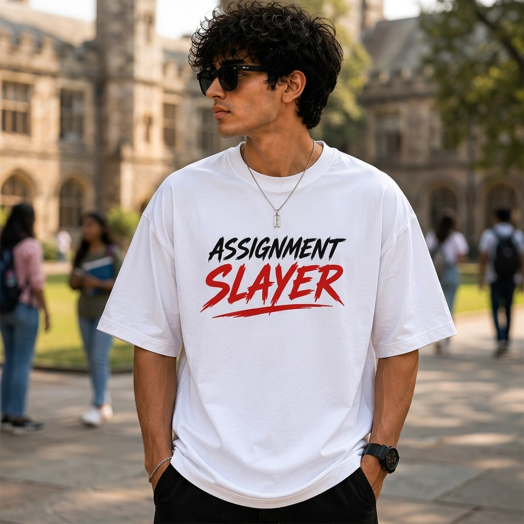 Assignment Slayer. | Premium Oversized Cotton T-Shirt
