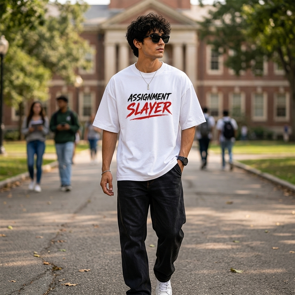 Assignment Slayer. | Premium Oversized Cotton T-Shirt