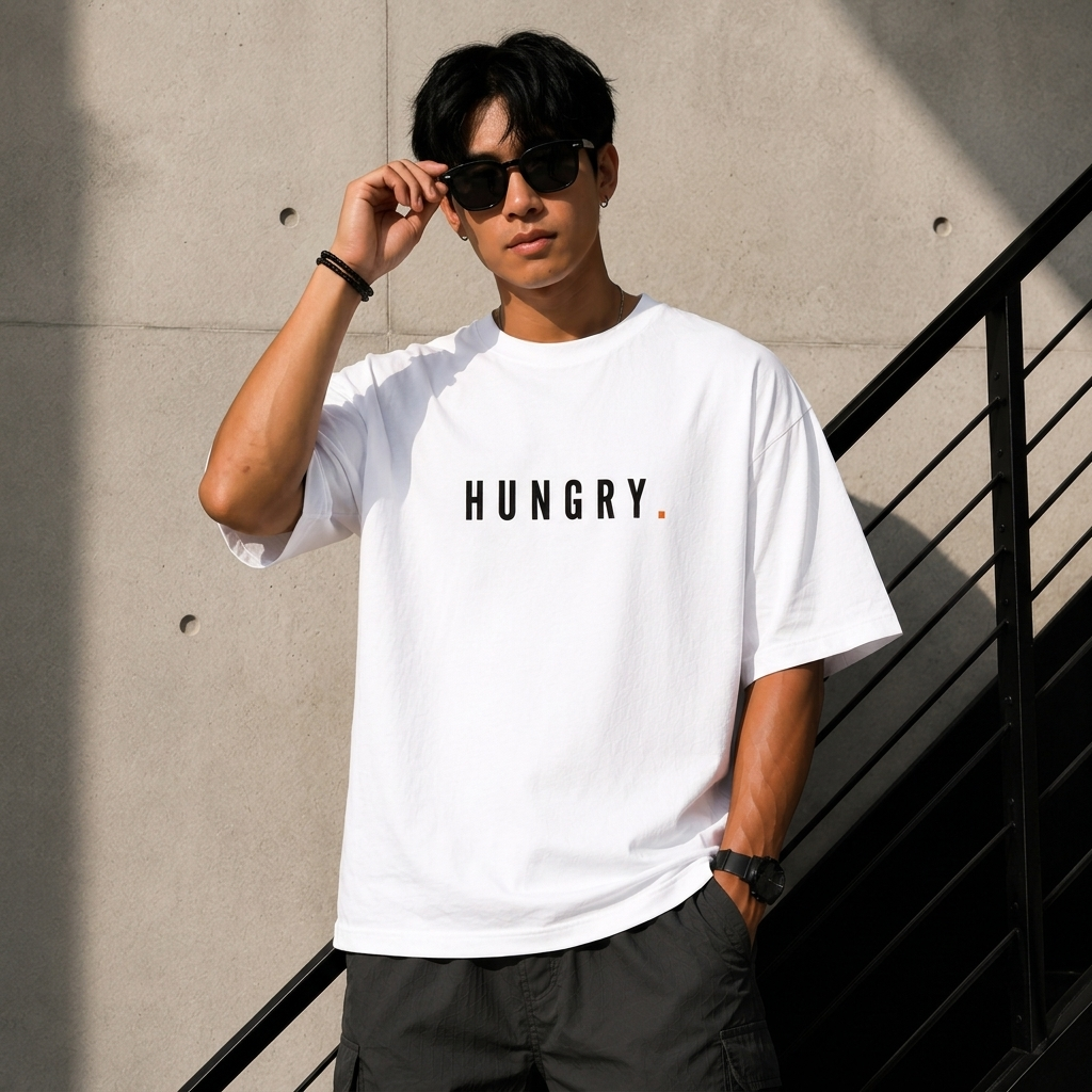 Hungry. Oversized T-Shirt | Minimal Motivation | Premium Cotton Tee