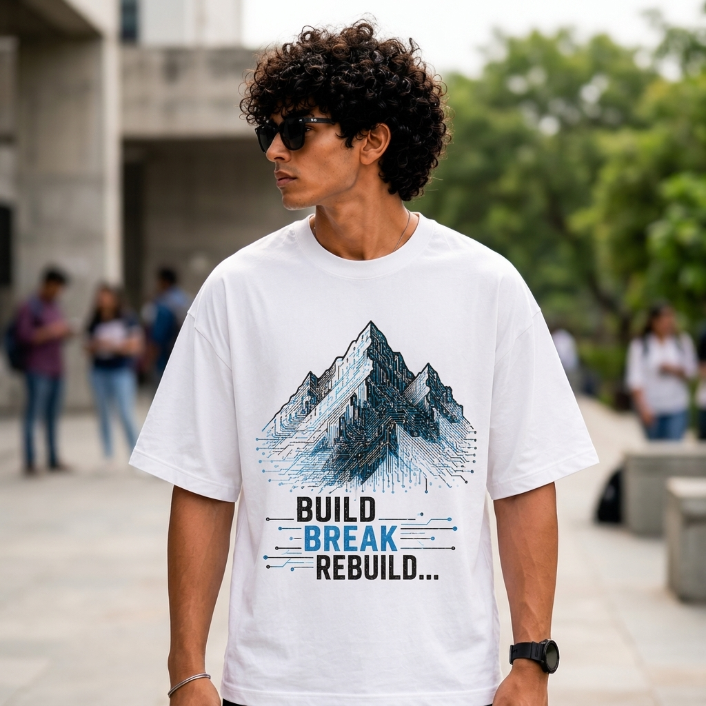 Build. Break. Rebuild. | Premium Oversized Cotton T-Shirt