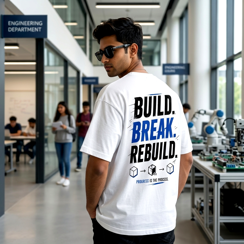 Build. Break. Rebuild. | Premium Oversized Cotton T-Shirt