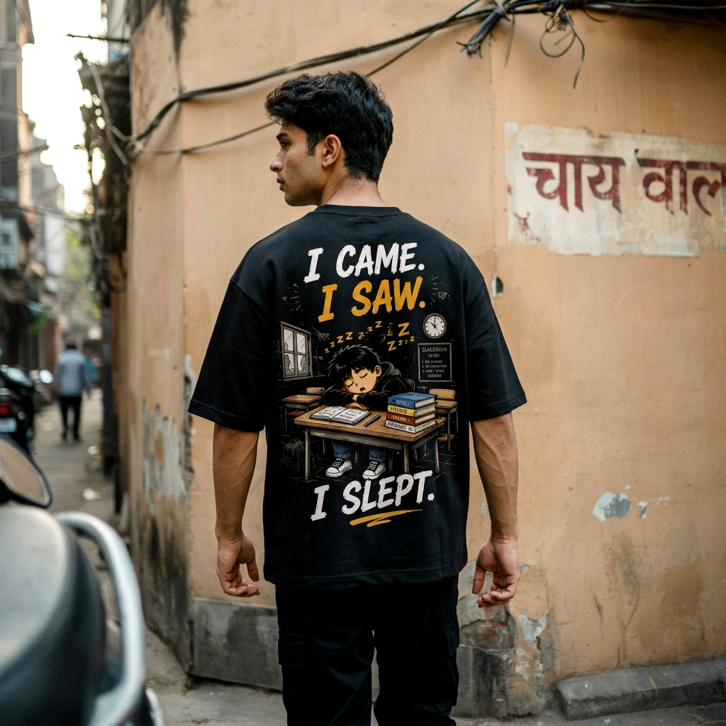 I Came. I Saw. I Slept. | Premium Oversized Cotton T-Shirt
