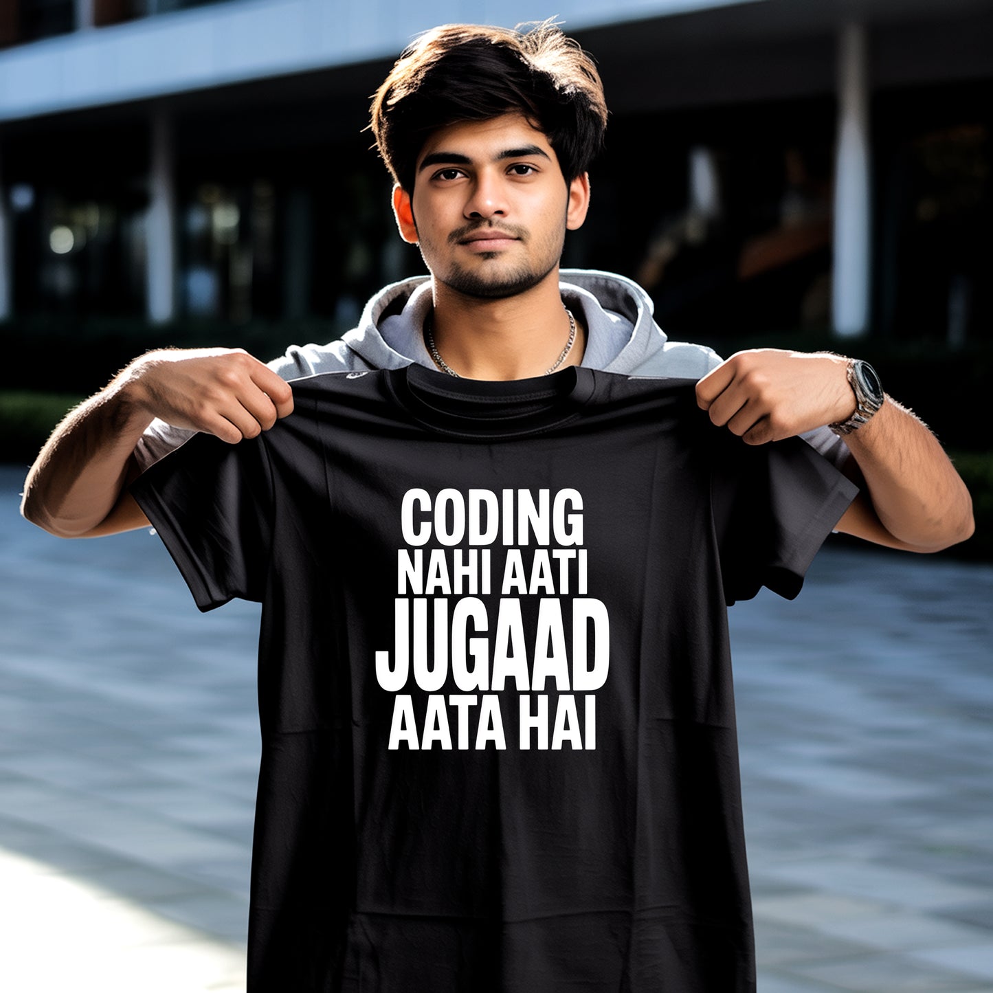 Jugaad Mode On – Backbencher T-Shirt