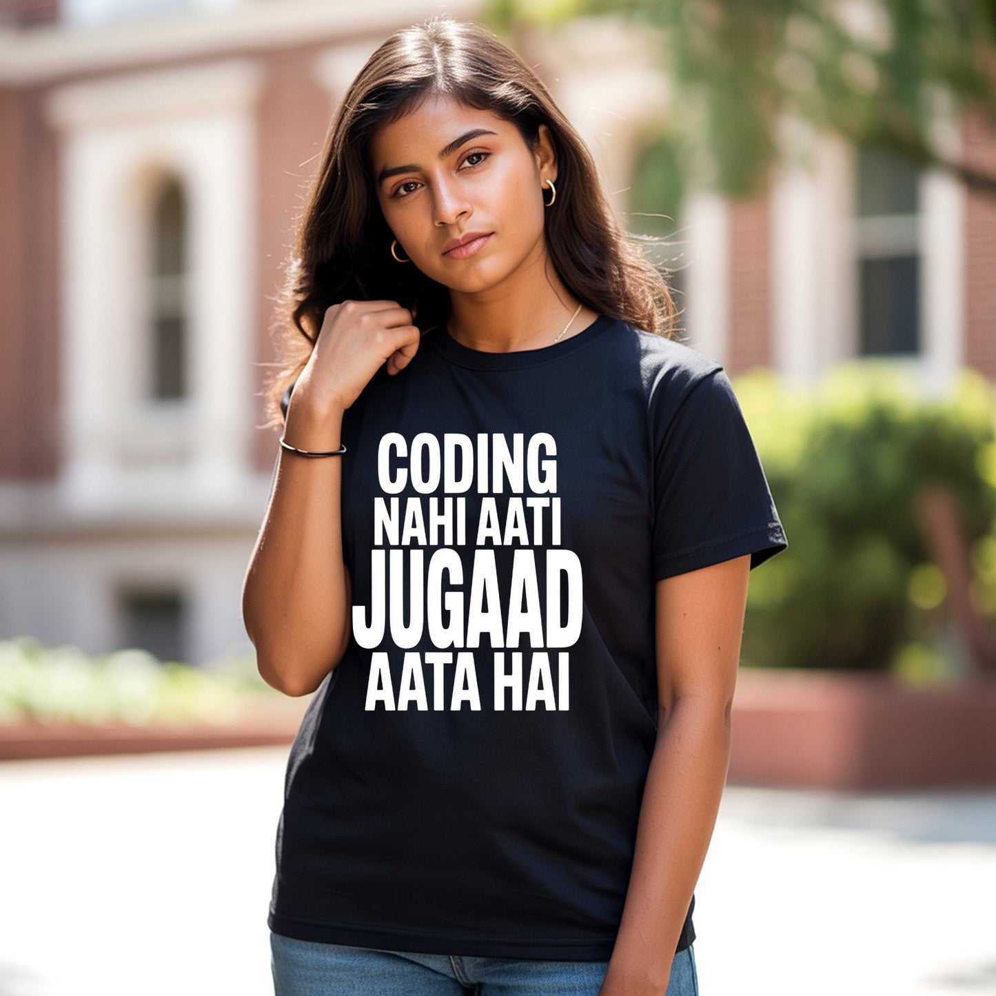 Jugaad Mode On – Backbencher T-Shirt