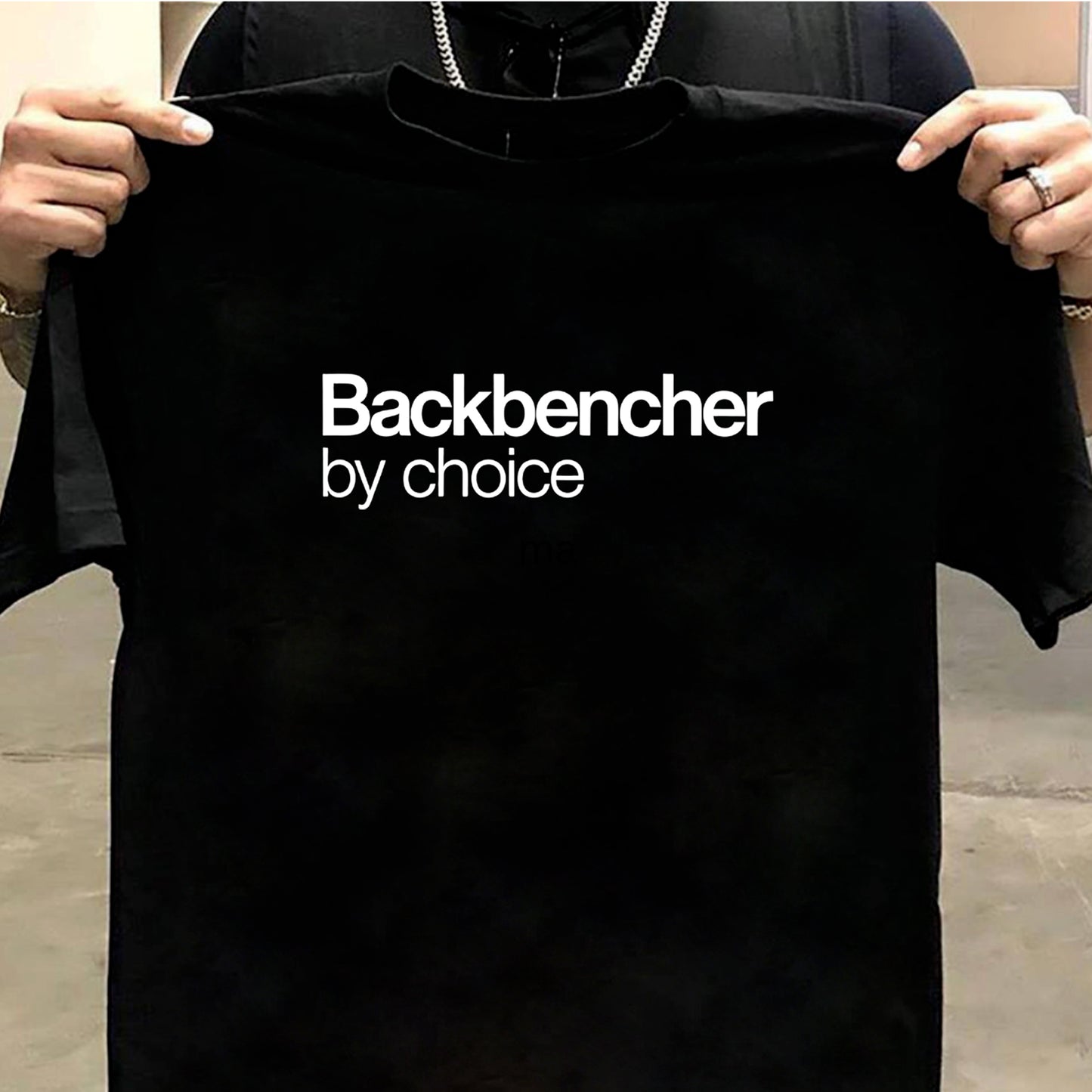 Backbencher by Choice Engineer by Pressure T-Shirt – Funny Student Life Tee