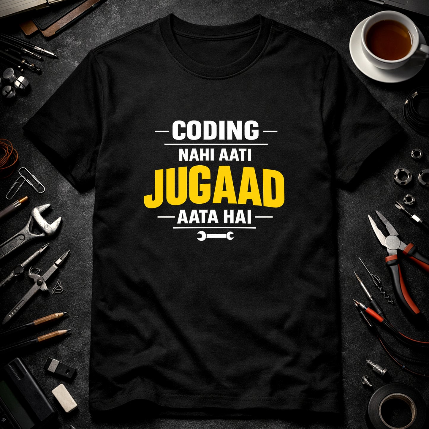 Jugaad Mode On – Backbencher T-Shirt