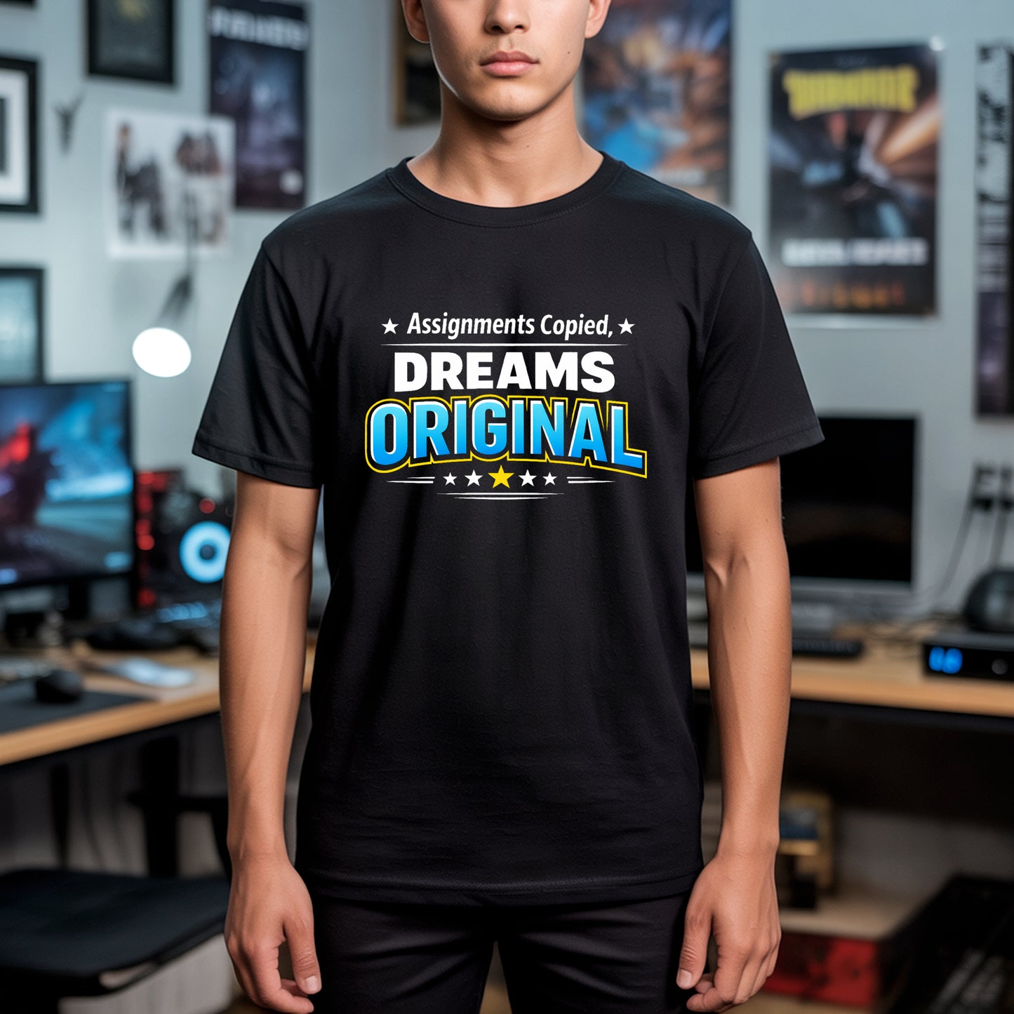 Assignment Last Night Warrior T-Shirt | Funny Student Backbencher Tee