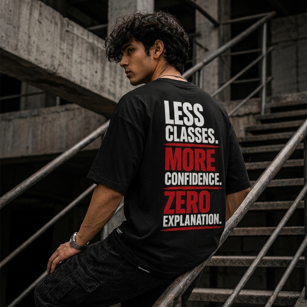 Less Classes More Confidence Oversized T-Shirt