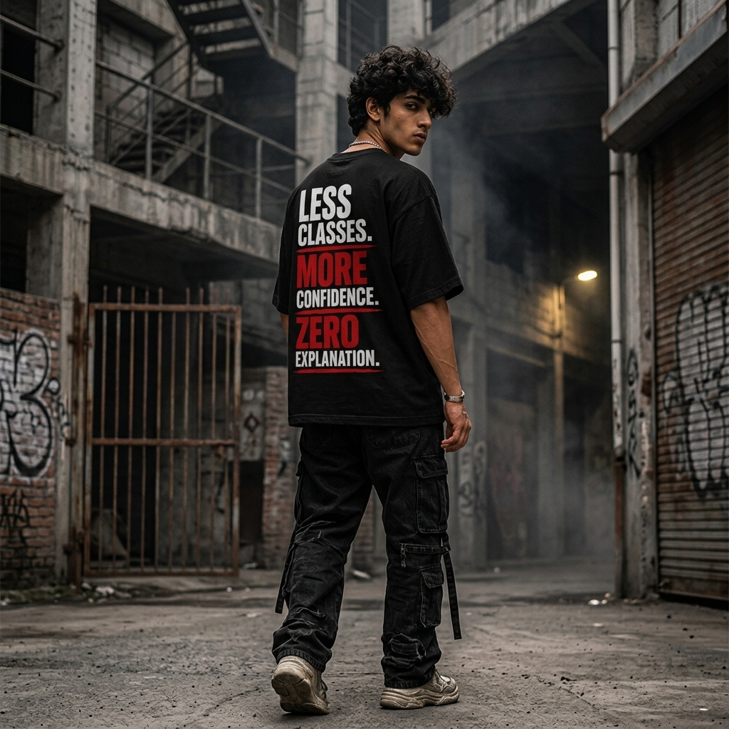 Less Classes More Confidence Oversized T-Shirt